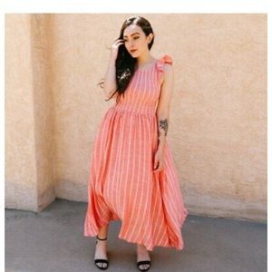 Free People Chambray Butterflies Midi Dress